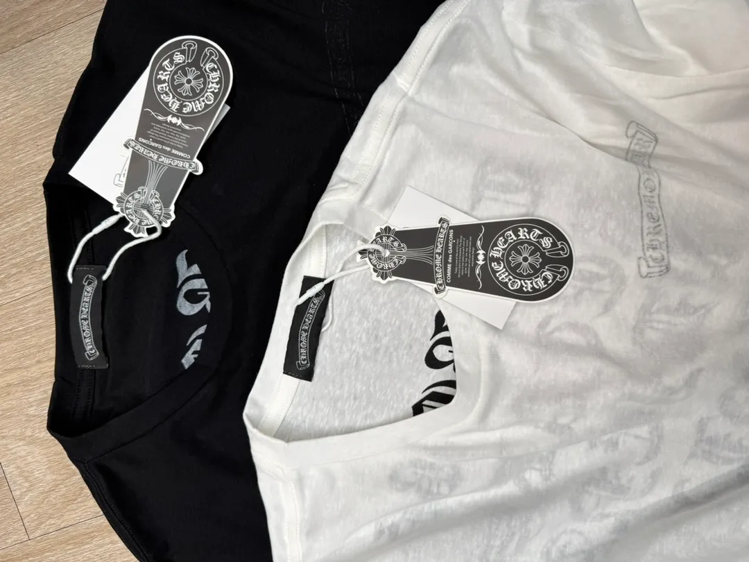 P170 M315#ChromeHeart•🇺🇸25ss new re-process printed linen thin long sleeves ✅✅✅Ready stock Focus on quality and compare at will Size: S M L Color: Black White